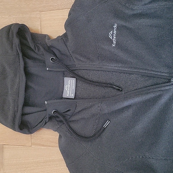 Kathmandu Polartec Altica100 Full Zip Hooded Sweatshirt Hoodie Medium Gray - Picture 4 of 8